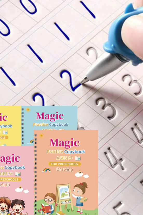 Reusable Magic Writing Practice Kit for Kids – Alphabet, Numbers, Math & Drawing