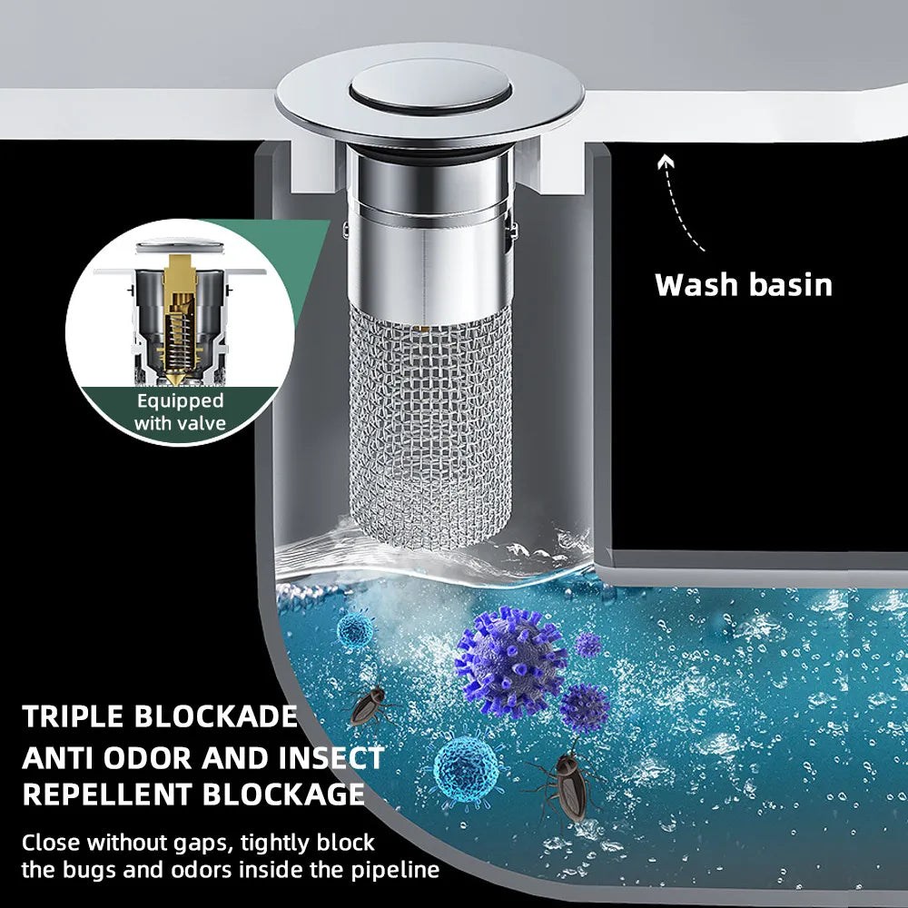 2 in 1 sink stopper
