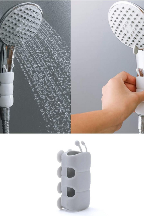 Wall Mount Silicone Suction Cup Shower Arm Holder
