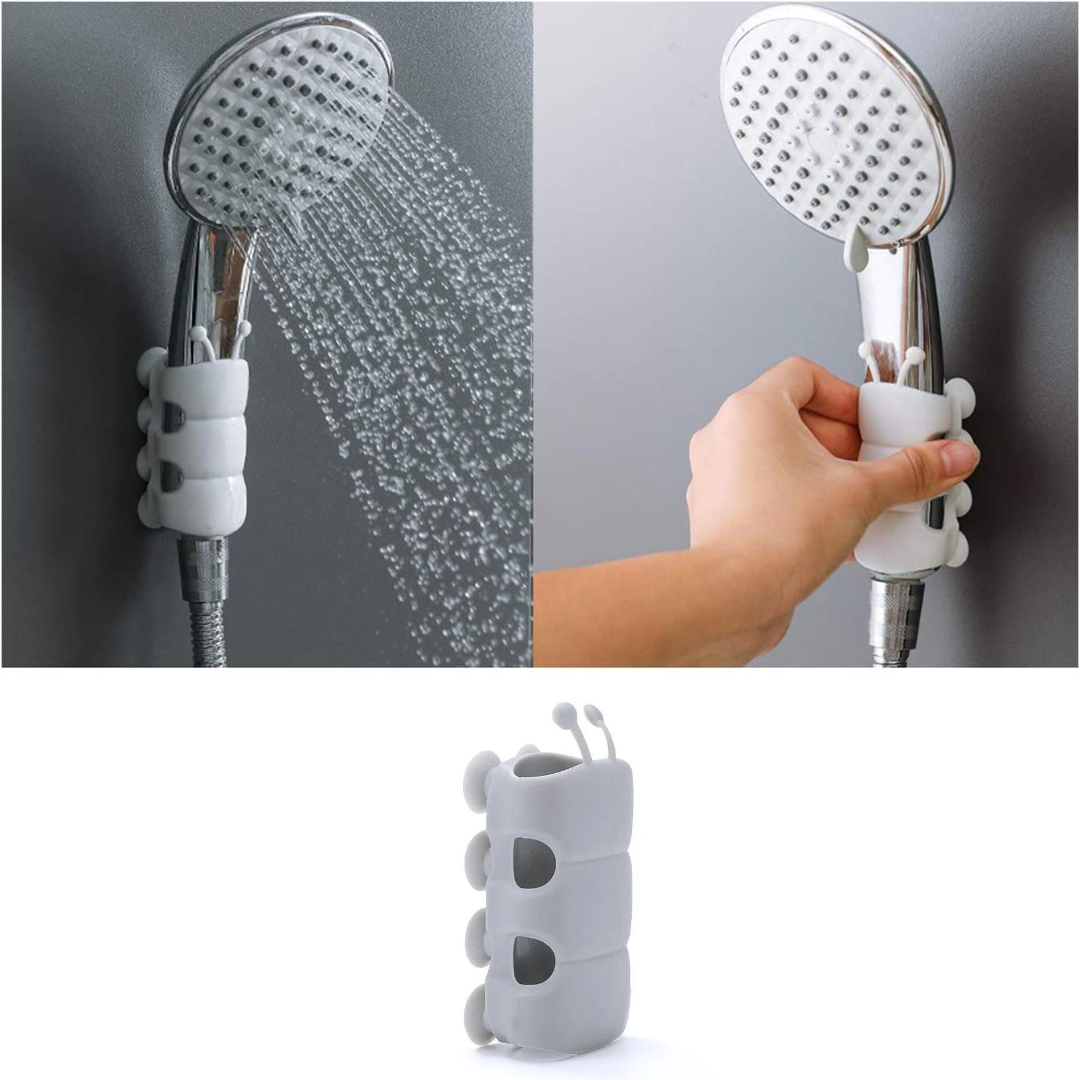 Wall Mount Silicone Suction Cup Shower Arm Holder