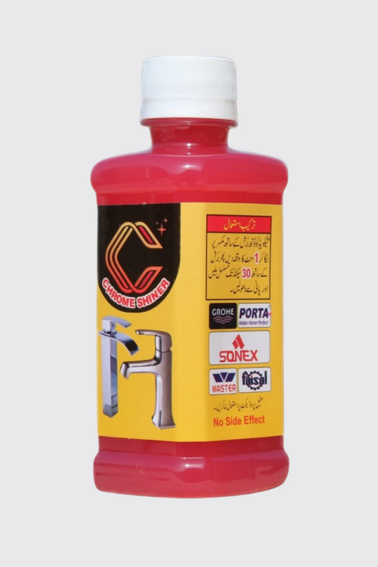 Chrome Shine+ — Instant Cleaner for Taps, Glass & Sanitary Fittings