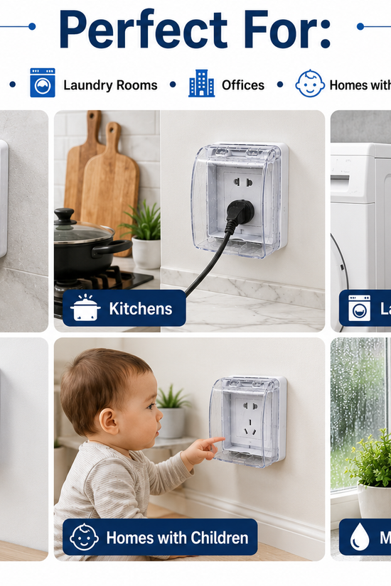 Waterproof Wall Socket Cover (Standard Size)