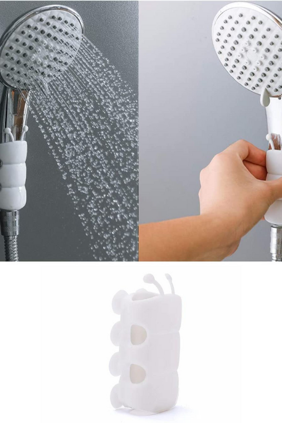 Wall Mount Silicone Suction Cup Shower Arm Holder