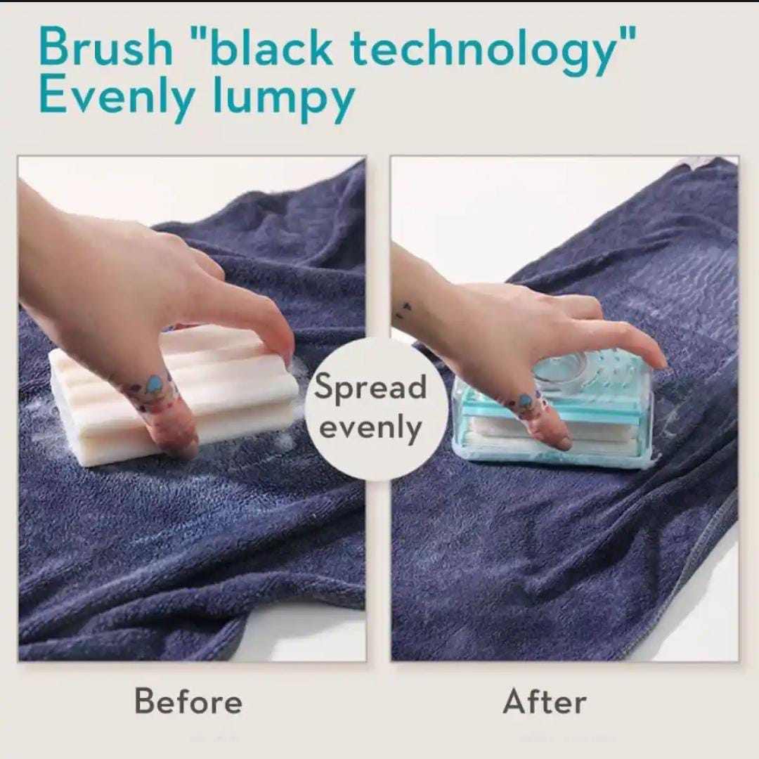 Soap Dispenser with Roller Drain Holes for Easy Cloth Washing Soap