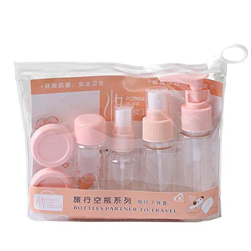 7 Piece Travel Bottles & Jars Set