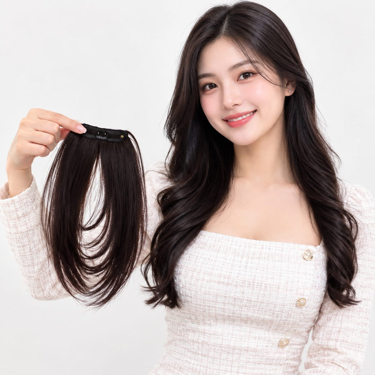 Clip-In Curtain Bangs