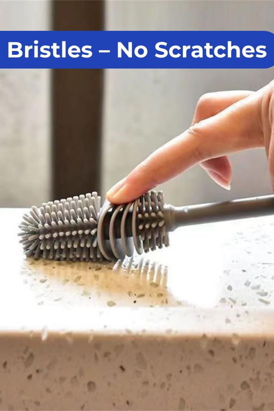Silicone Bottle Cleaning Brush – Deep Reach & Flexible