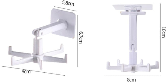 360° Rotating Multipurpose Adhesive Hook Rack