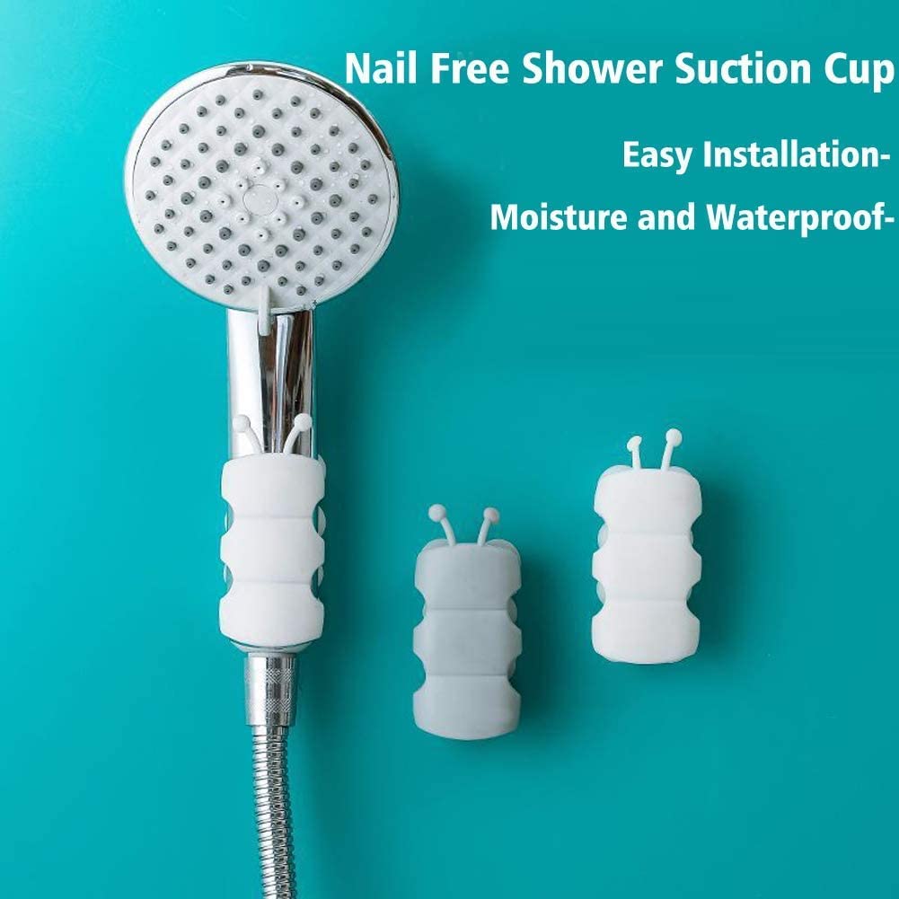 Wall Mount Silicone Suction Cup Shower Arm Holder