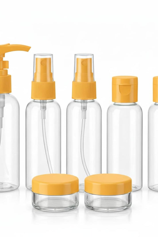 7 Piece Travel Bottles & Jars Set