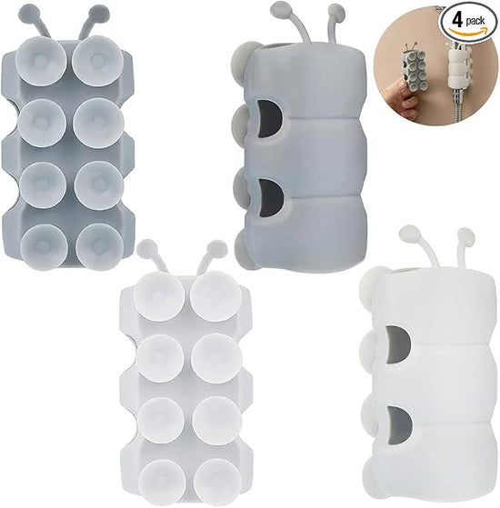 Wall Mount Silicone Suction Cup Shower Arm Holder