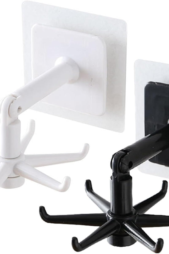 360° Rotating Multipurpose Adhesive Hook Rack
