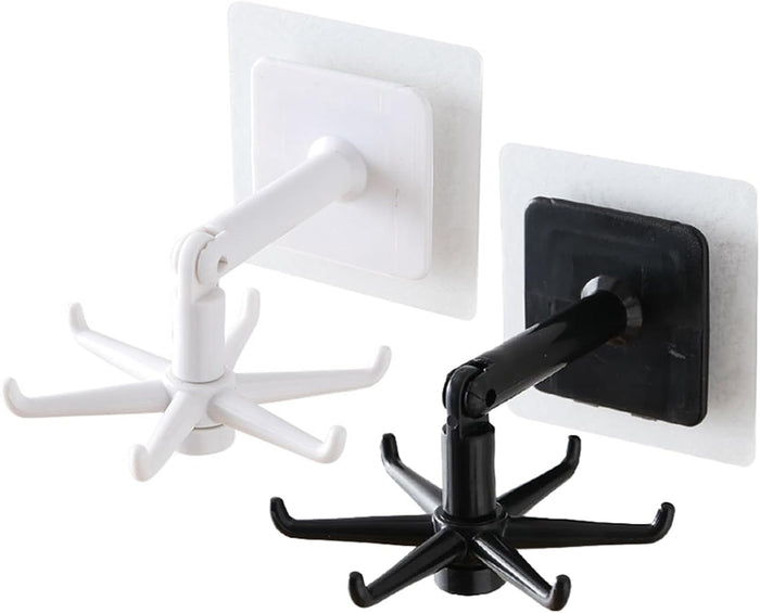 Multipurpose Adhesive Hook Rack 360° Rotating