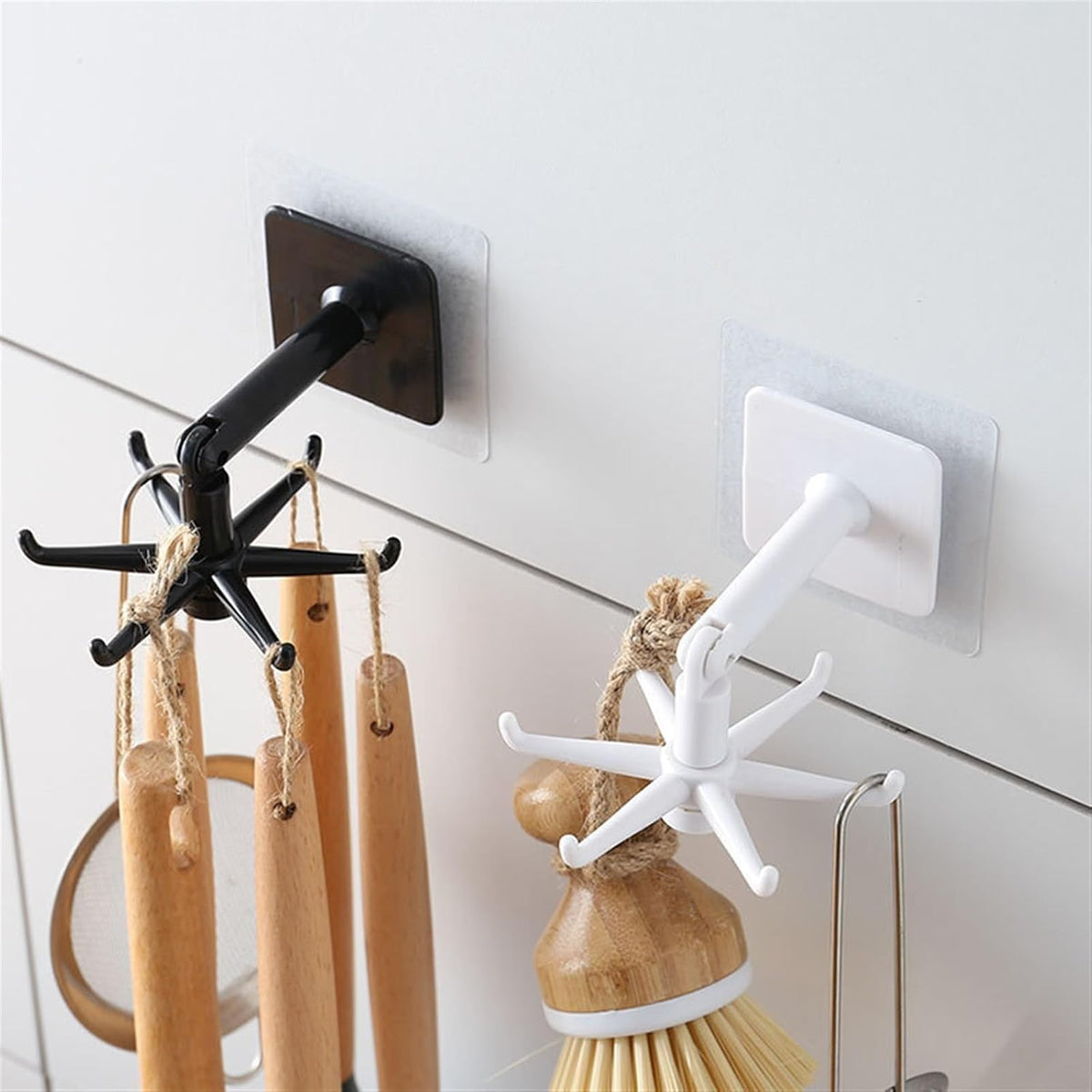 360° Rotating Multipurpose Adhesive Hook Rack