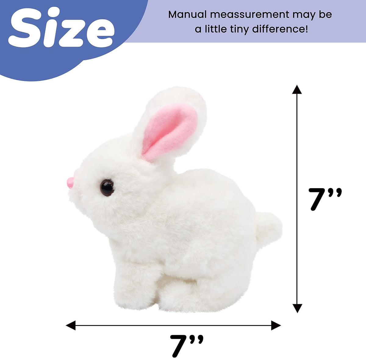 Animated Bunny Plush – Walking Rabbit Toy with Sounds & Moving Features