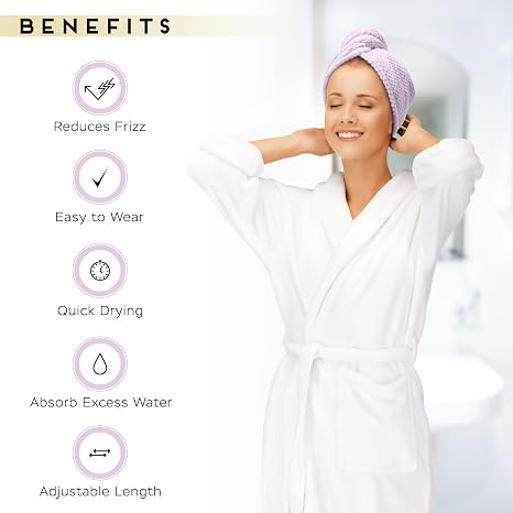 Microfiber Hair Towel Wrap (china import)