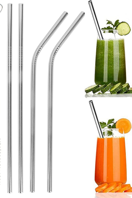 Stainless Steel Straws (Pack of 5)