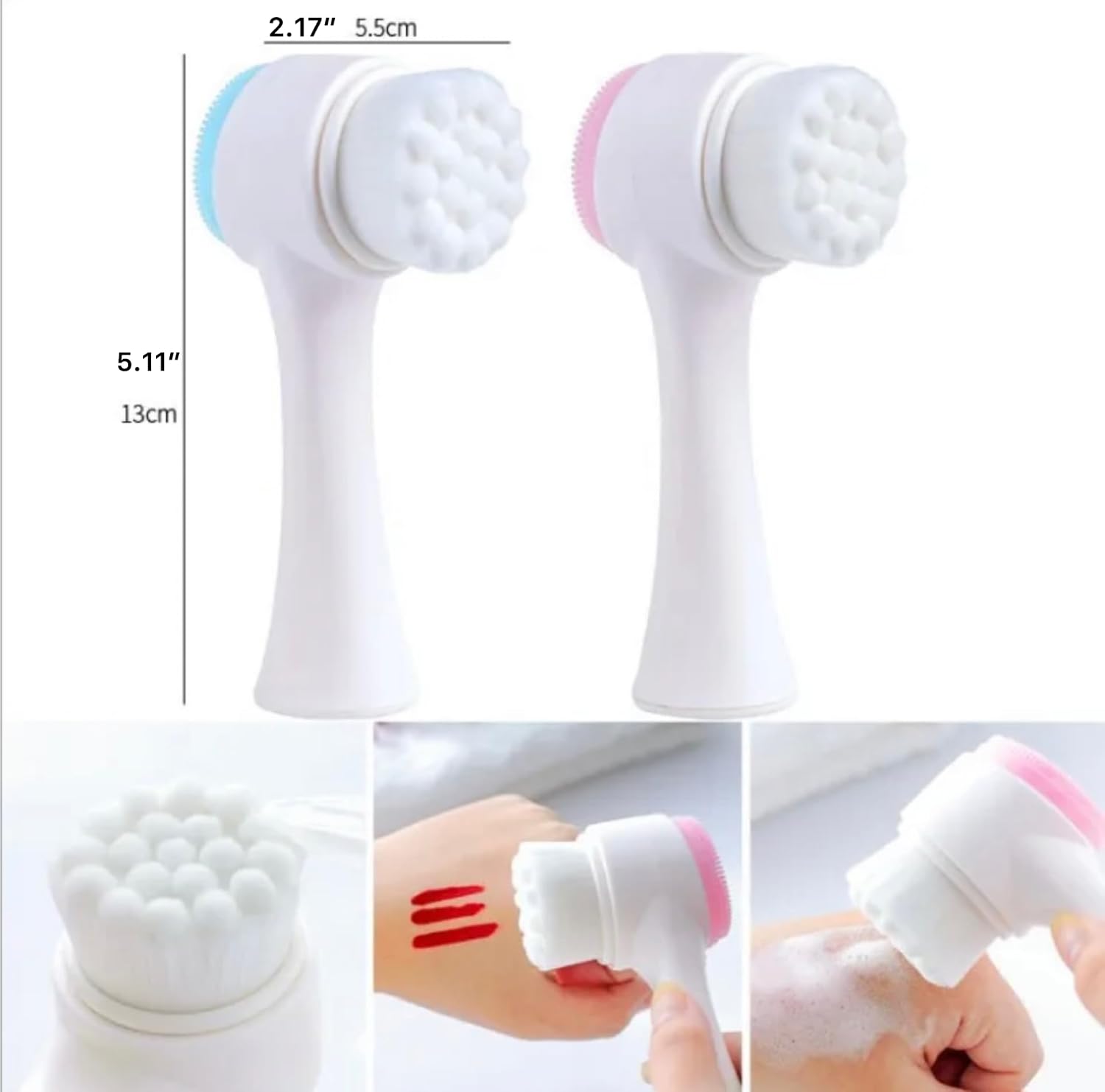Facial cleansing brush