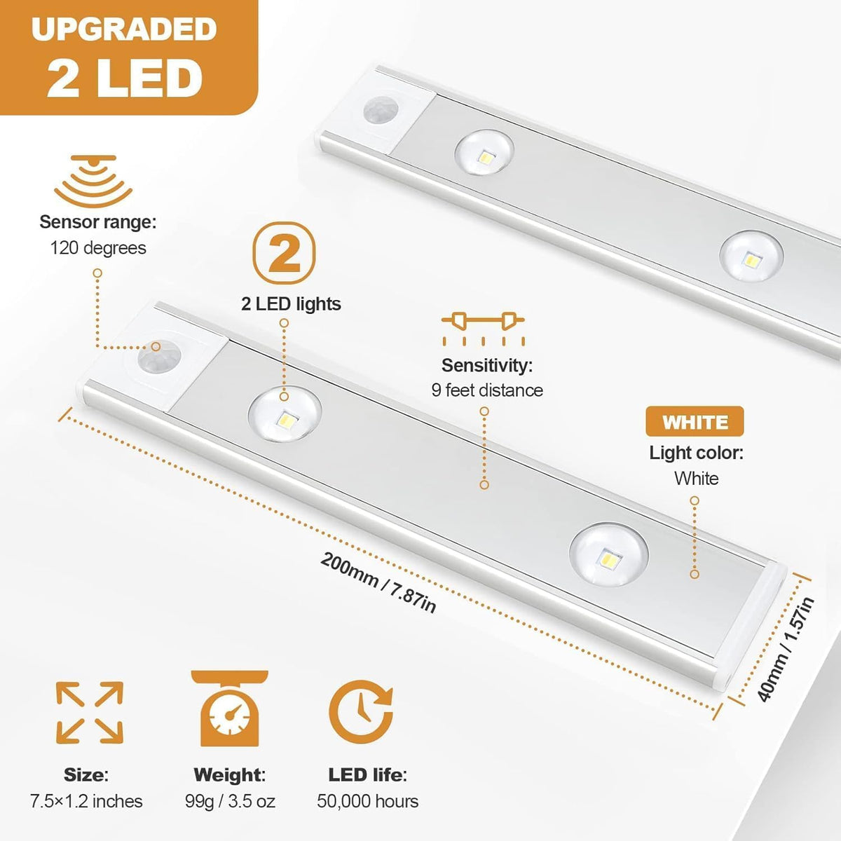 Motion Sensor Light  Rechargeable (20cm)