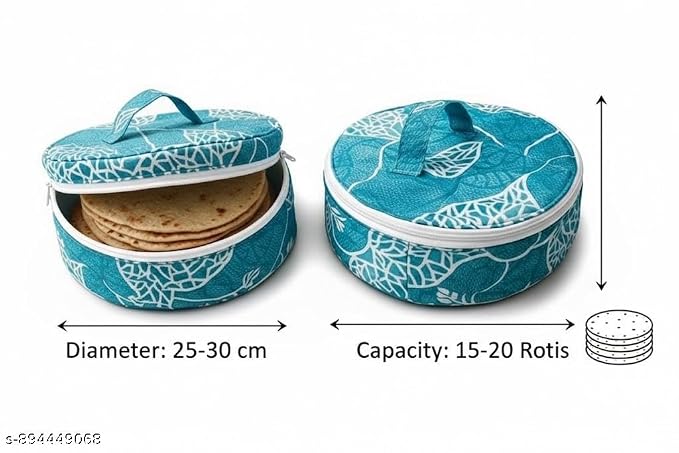 Fresh warm, Zip Roti Cover, (Pack of 2)