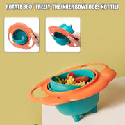 360° Gyro Bowl – Smart Spill-Proof Rotating Snack Bowl
