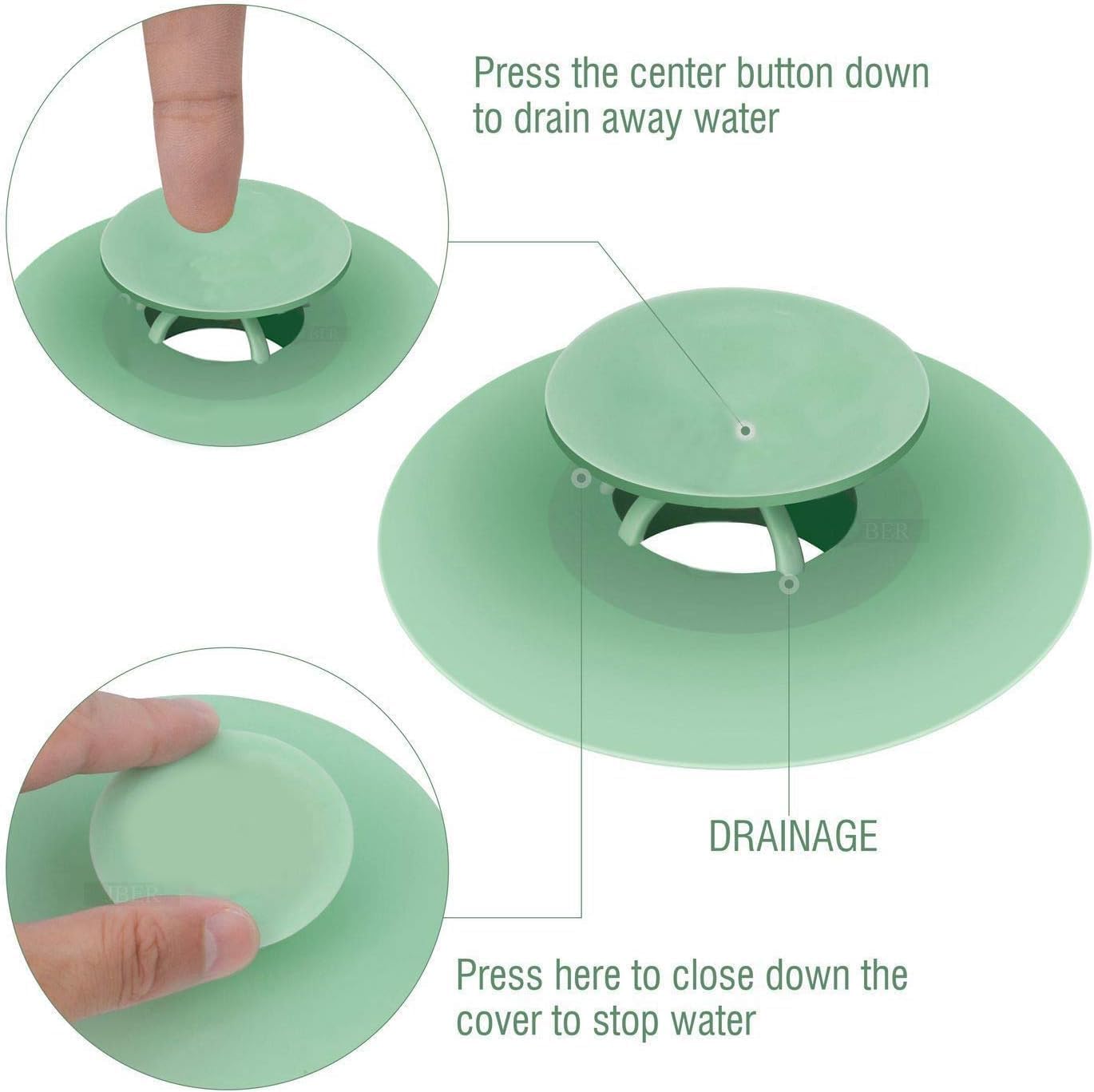 Sink drain cover (Pack of 2)