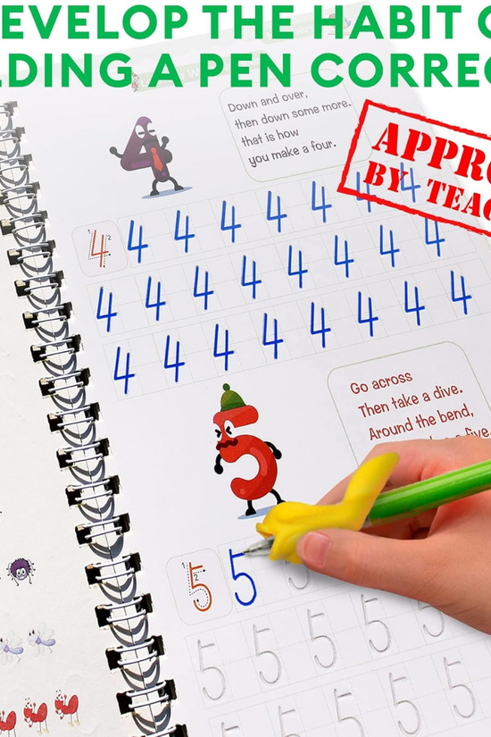 Reusable Magic Writing Practice Kit for Kids – Alphabet, Numbers, Math & Drawing