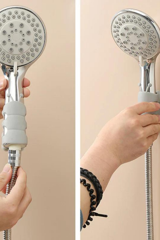Wall Mount Silicone Suction Cup Shower Arm Holder