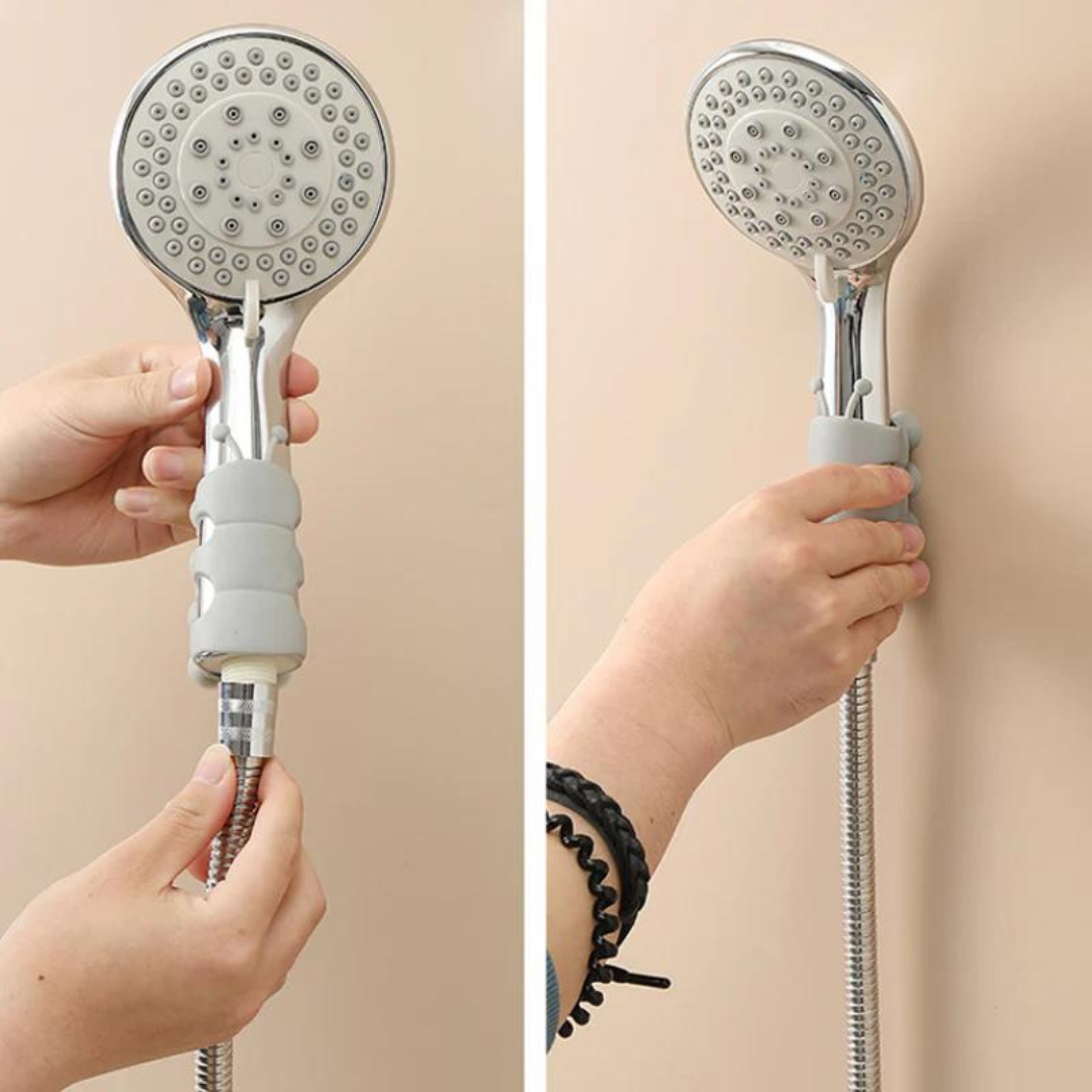 Wall Mount Silicone Suction Cup Shower Arm Holder