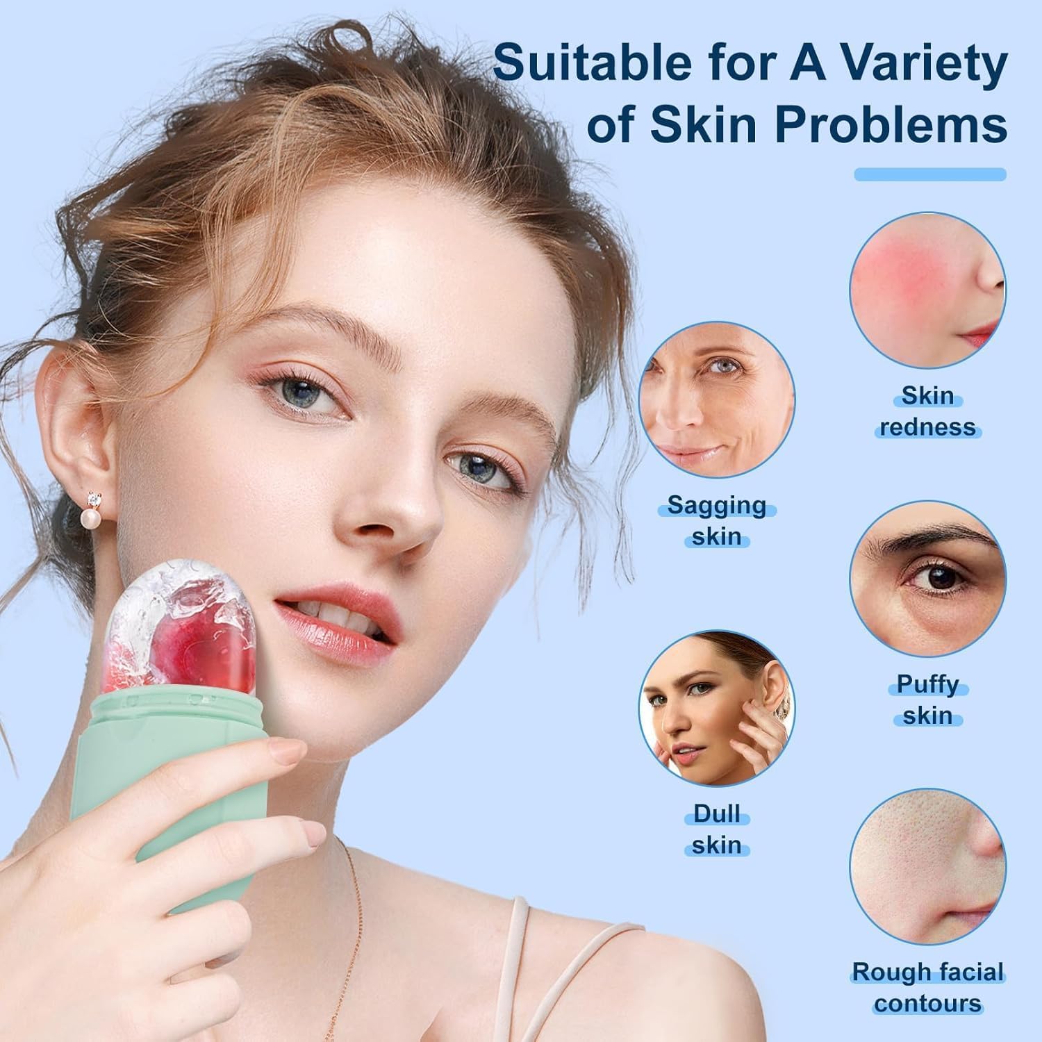 Silicone Ice Face Roller