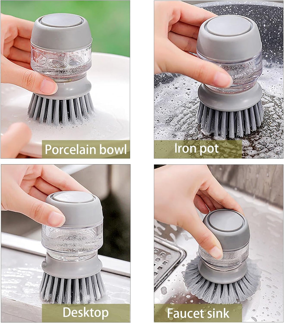 Dishwashing Brush with Soap Dispenser
