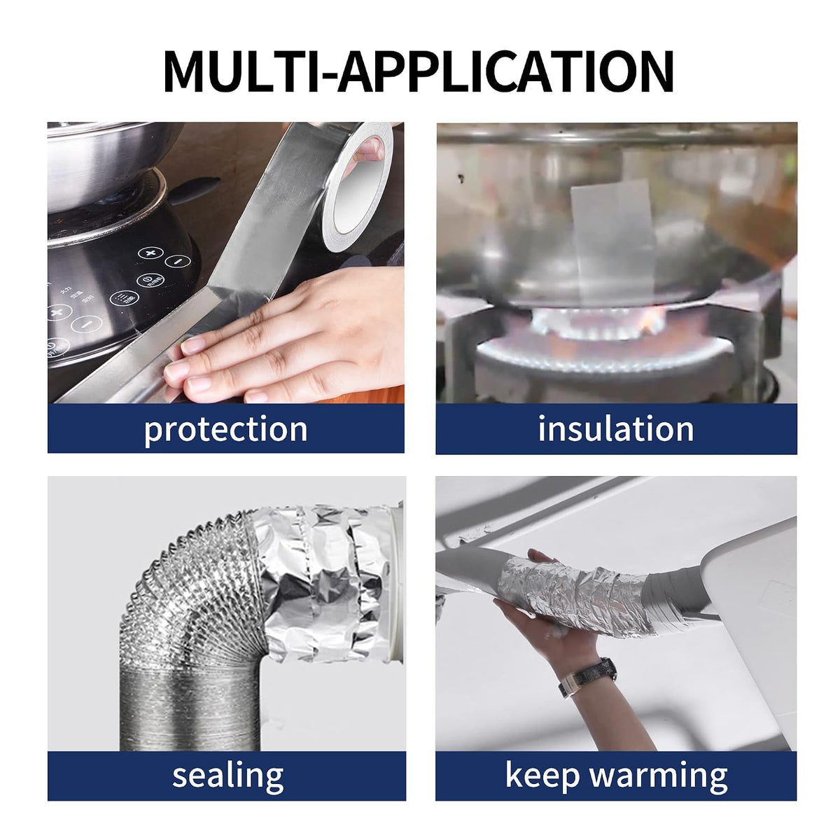 self-adhesive Multi purpose aluminum foil tape