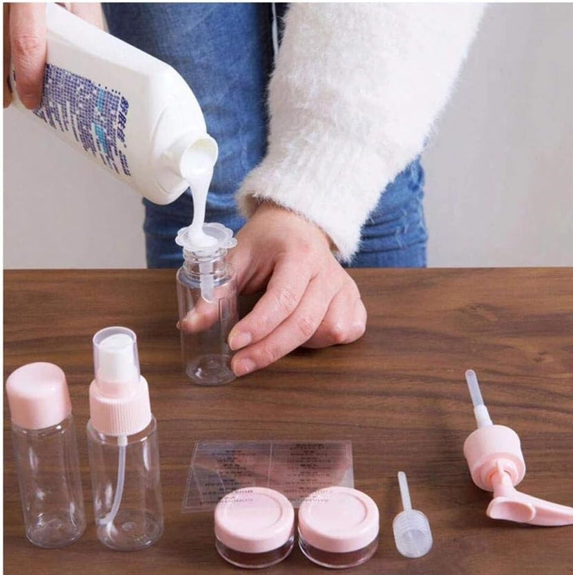7 Piece Travel Bottles & Jars Set