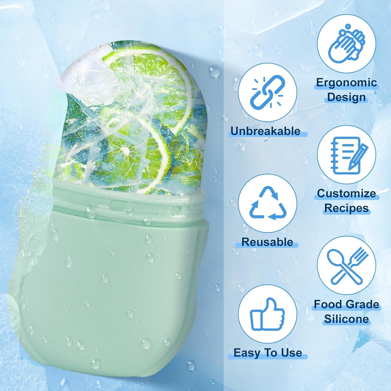 Silicone Ice Face Roller
