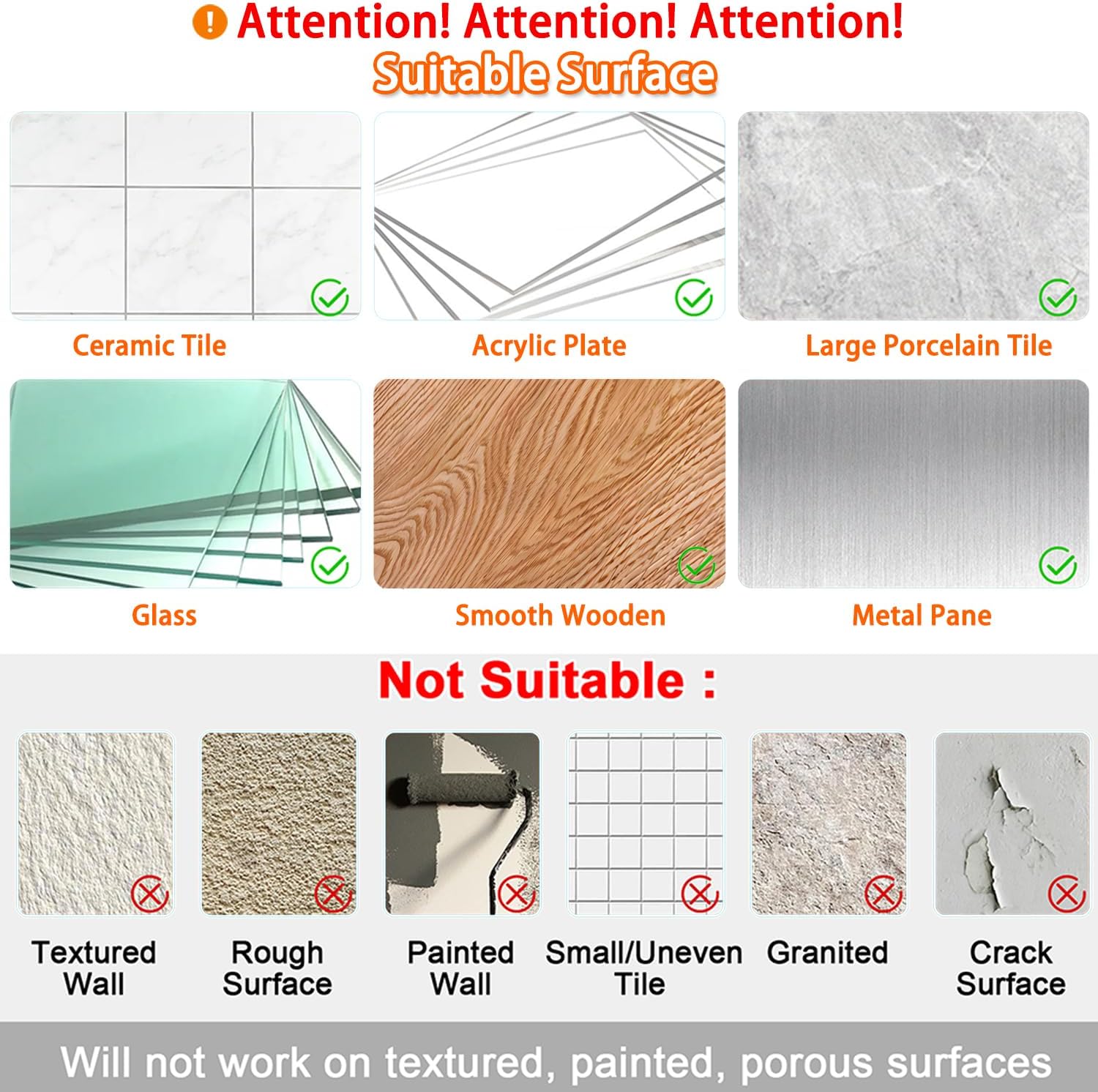 Transparent Rubber Buffer Strips (Pack of 10)