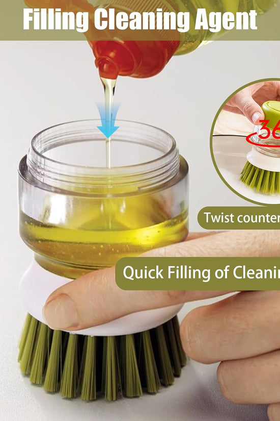 Dishwashing Brush with Soap Dispenser