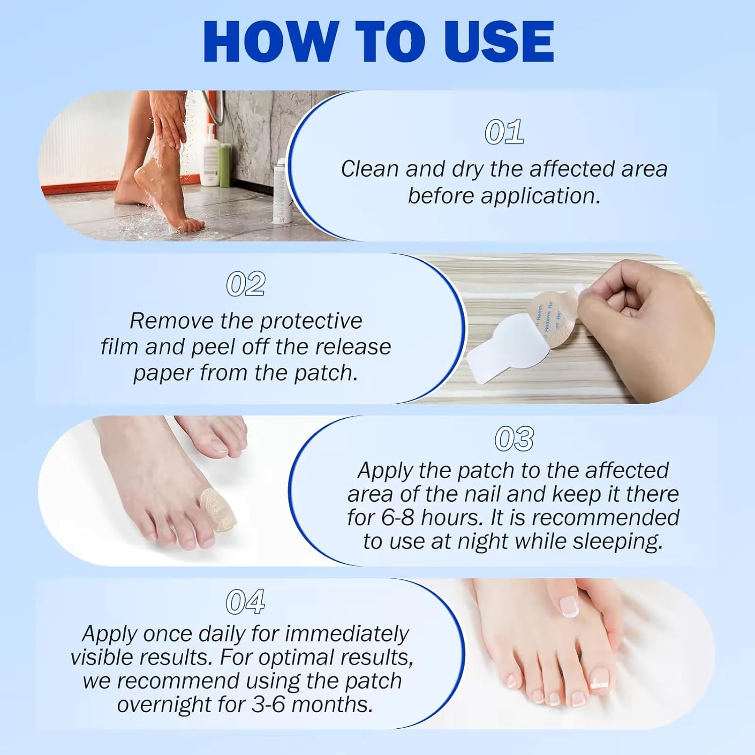 Nighttime Renewal Fungal Nail Patches (Pack of 21)