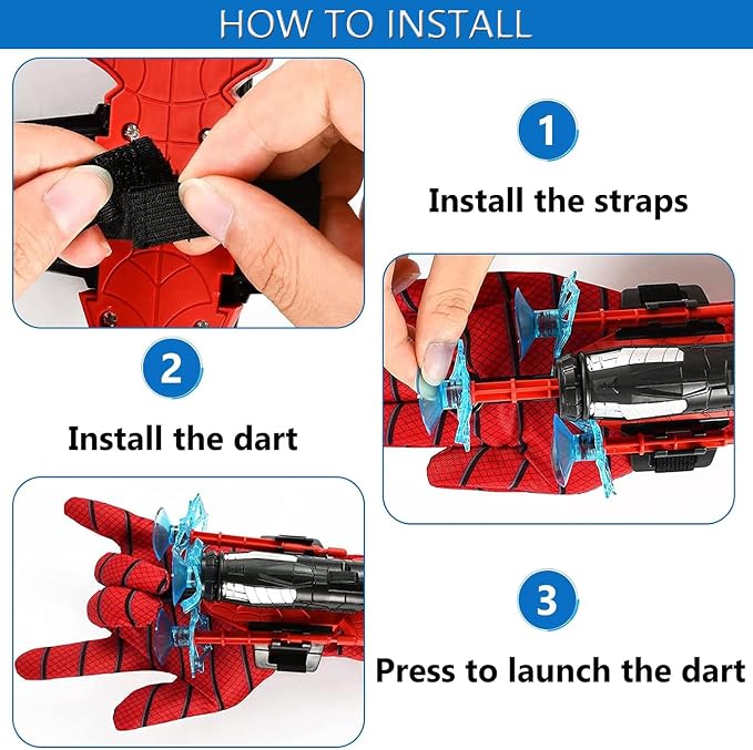 Amazing Spiderman Costume Shooter Glove Toy