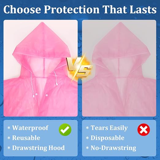 Vinyl material Premium Raincoat (Standard Size)