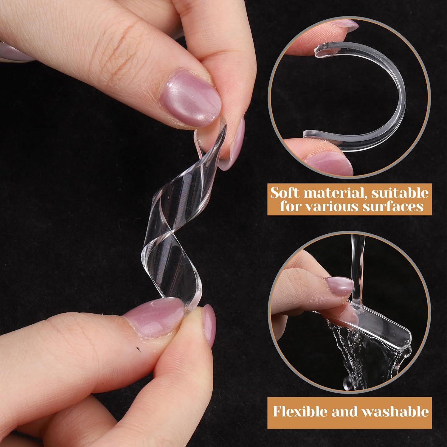 Transparent Rubber Buffer Strips (Pack of 10)