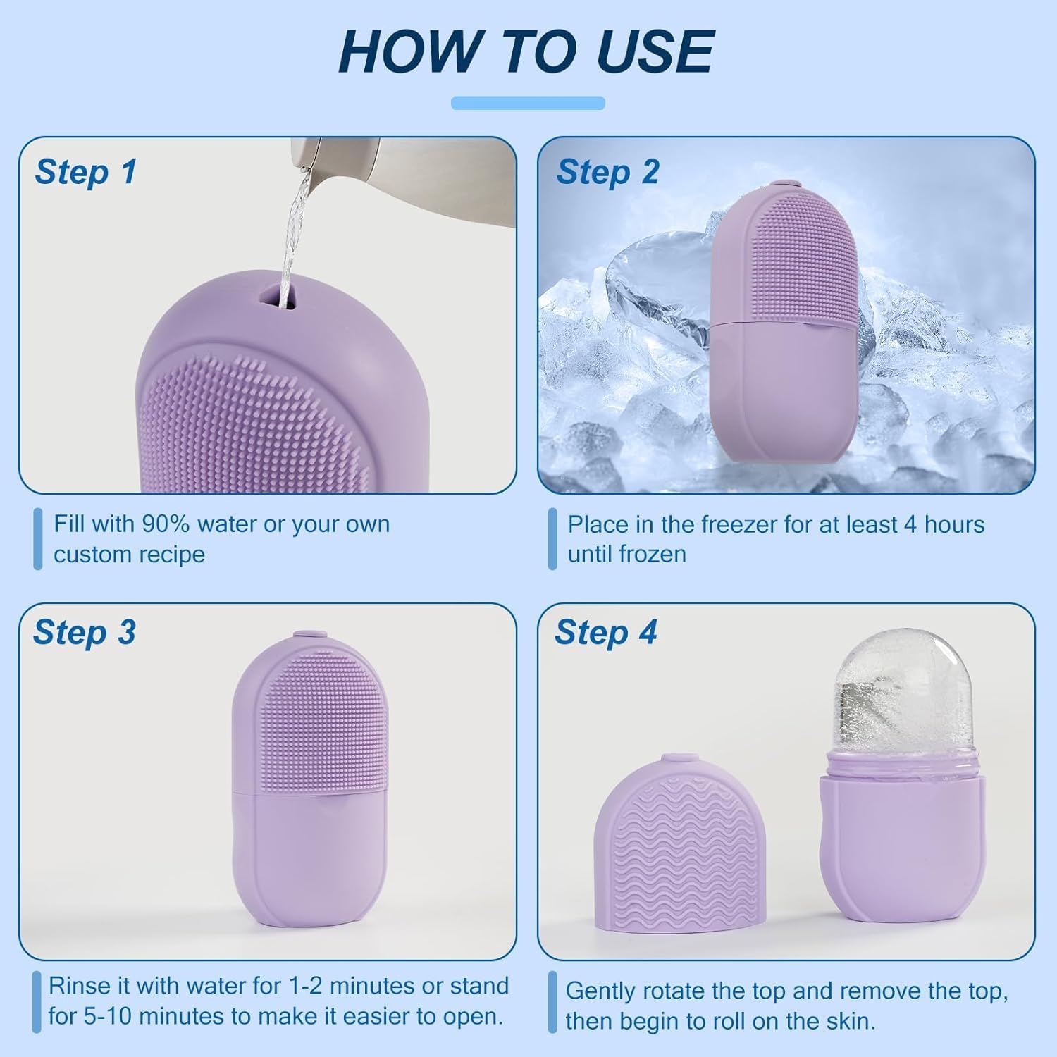 Silicone Ice Face Roller