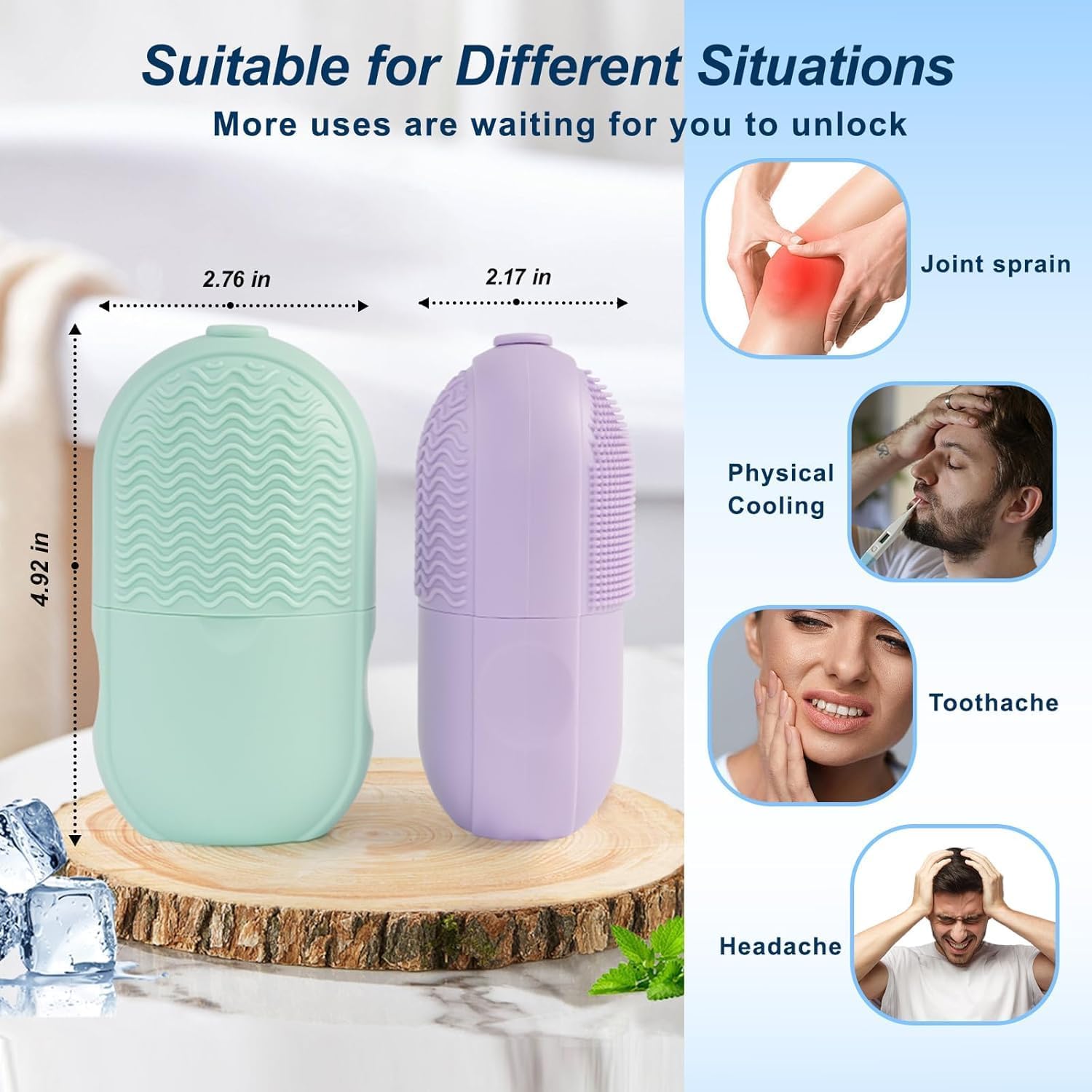 Silicone Ice Face Roller