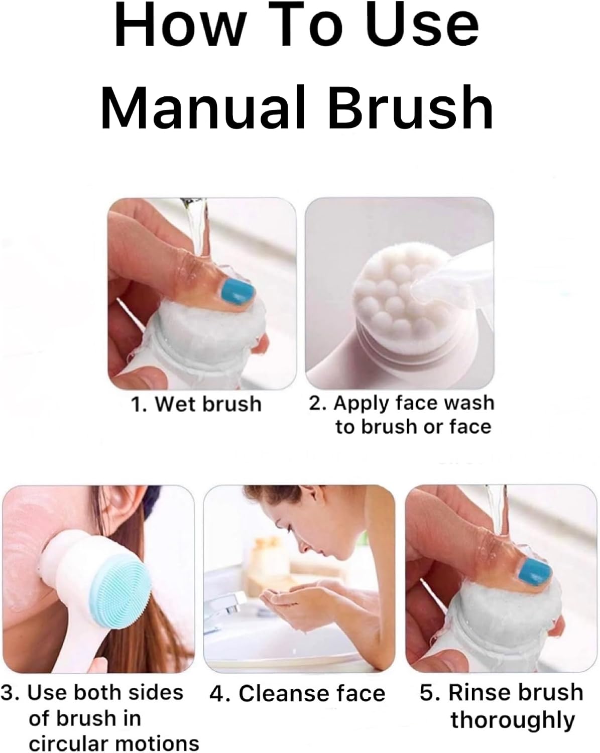 Facial cleansing brush