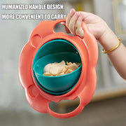 360° Gyro Bowl – Smart Spill-Proof Rotating Snack Bowl