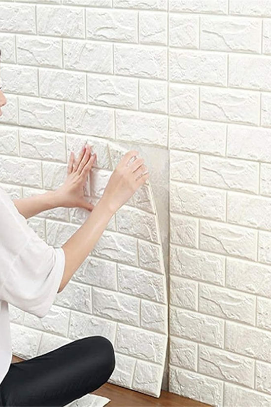 self-adhesive 3D brick wall panel/wallpaper
