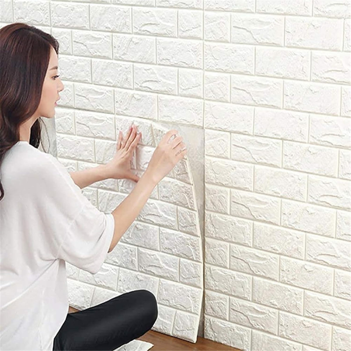 self-adhesive 3D brick wall panel/wallpaper
