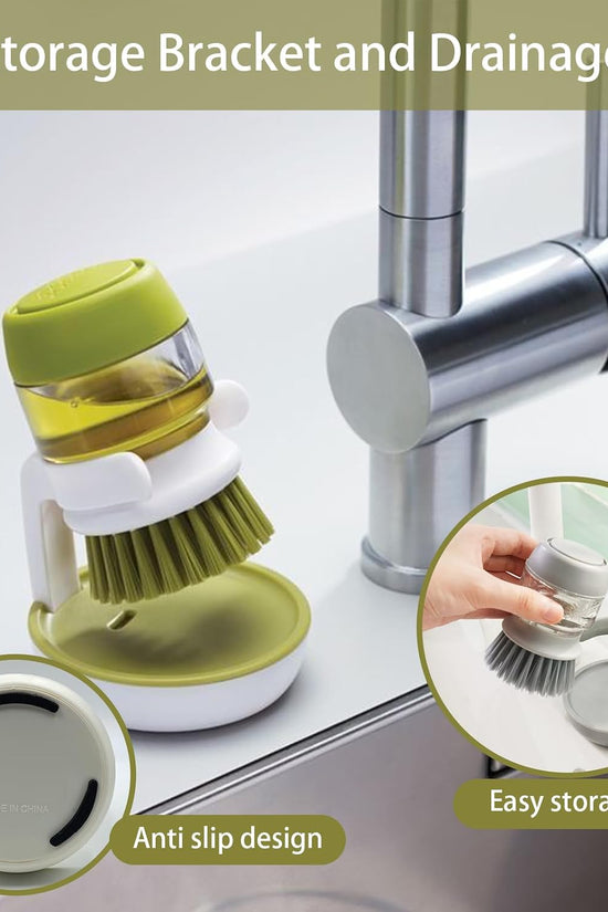 Dishwashing Brush with Soap Dispenser