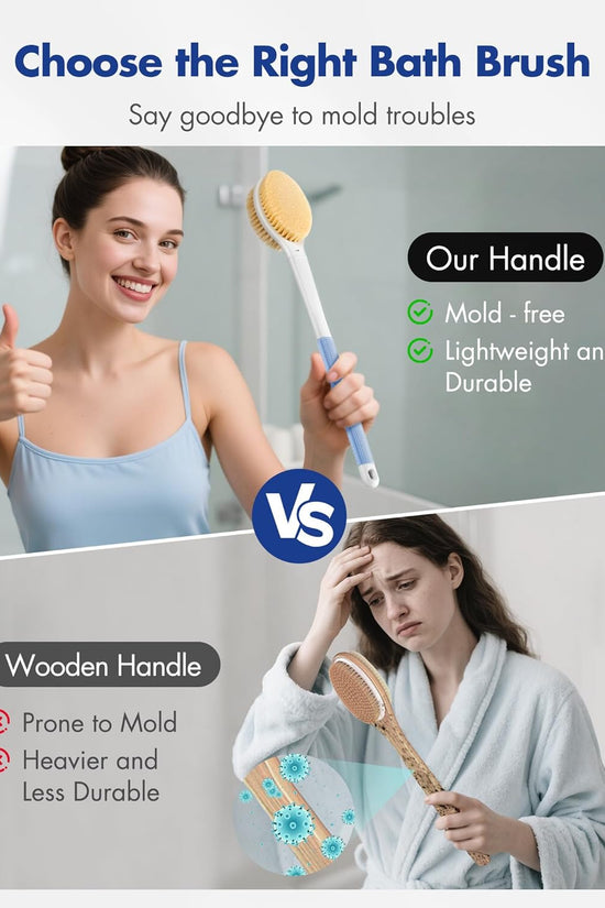 Long bath brush