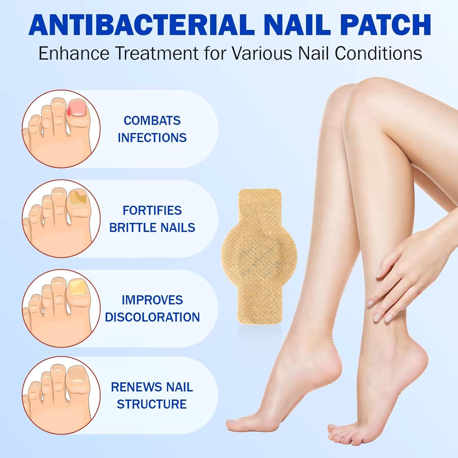 Nighttime Renewal Fungal Nail Patches (Pack of 21)