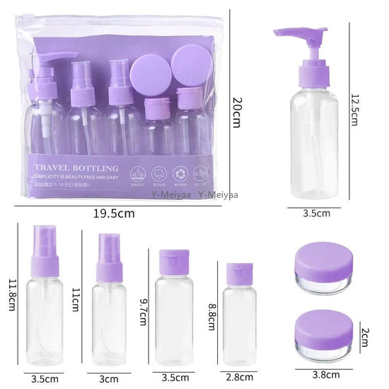 7 Piece Travel Bottles & Jars Set